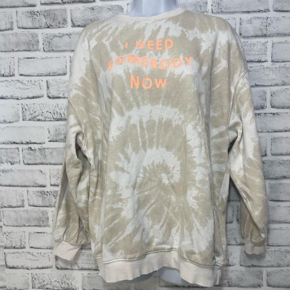 H&M DIVIDED Shawn Mendes I NEED SOMEONE NOW Tie Dye Sweatshirt Medium - Picture 1 of 7